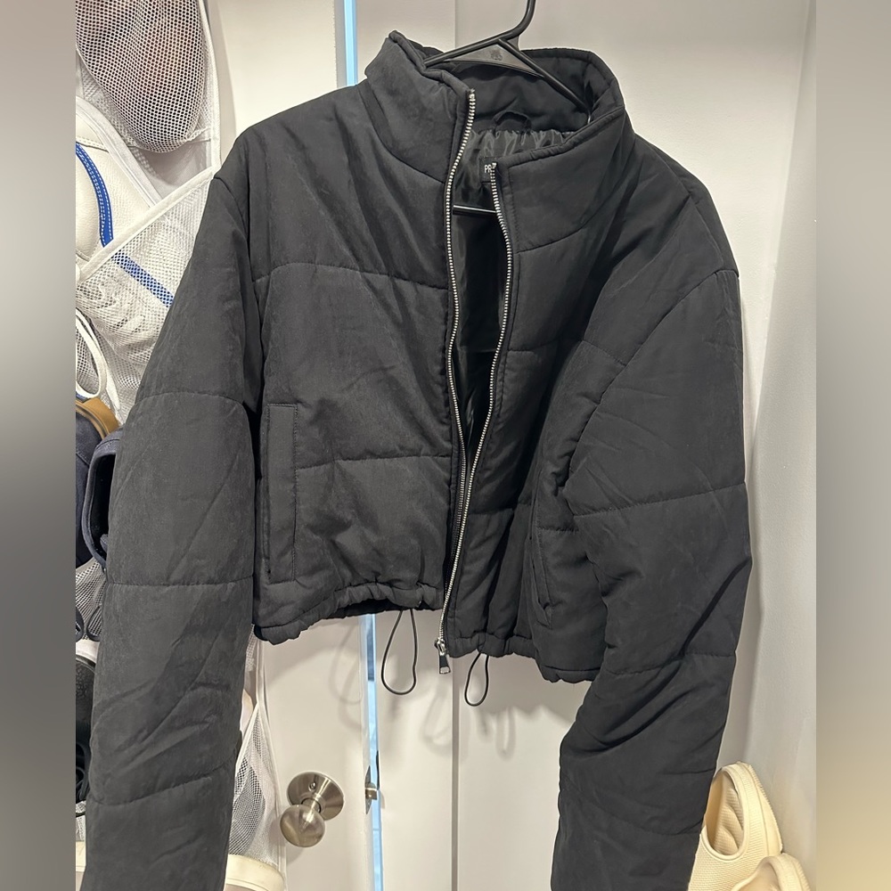 Pretty Little Thing Cropped Puffer Coat
